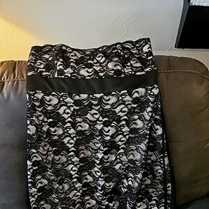 Strapless lace WHBM dress